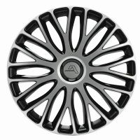 Set Capace janta tabla 15 , Alcar Milano Argintiu si Negru